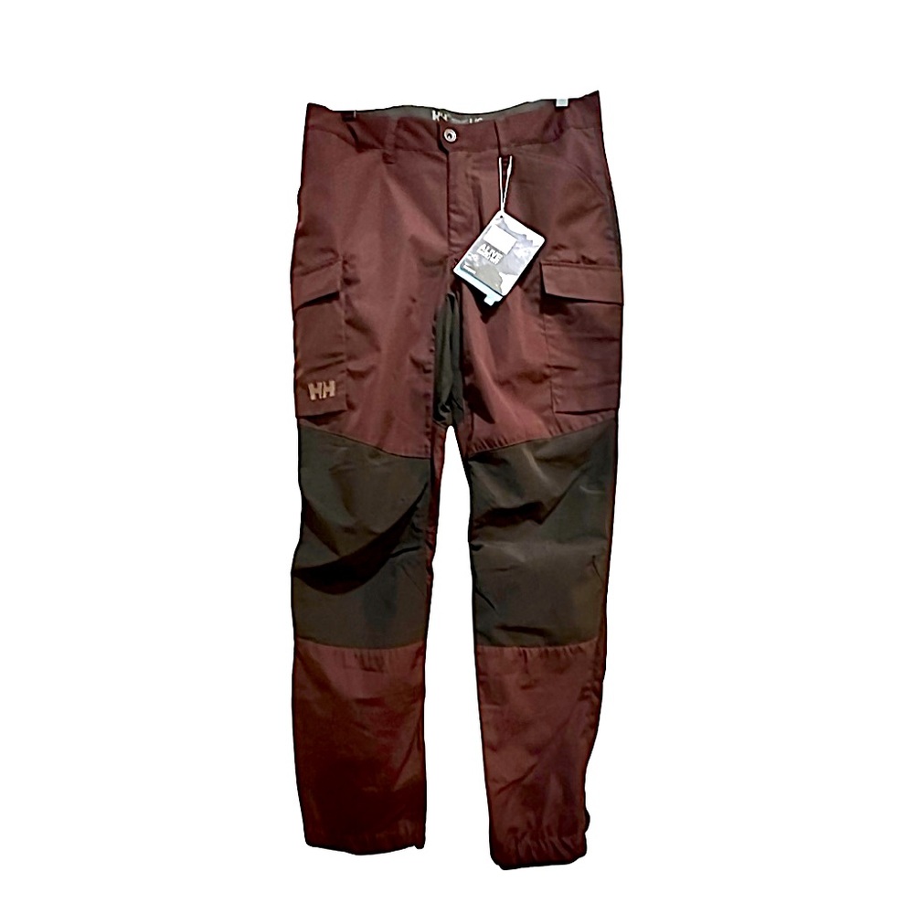 Helly Hansen Vandre Tur PFC-free Softshell Trekking Pants - Burgundy/Black, L